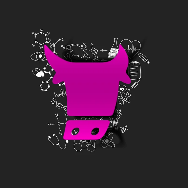 Signo de vaca — Vector de stock