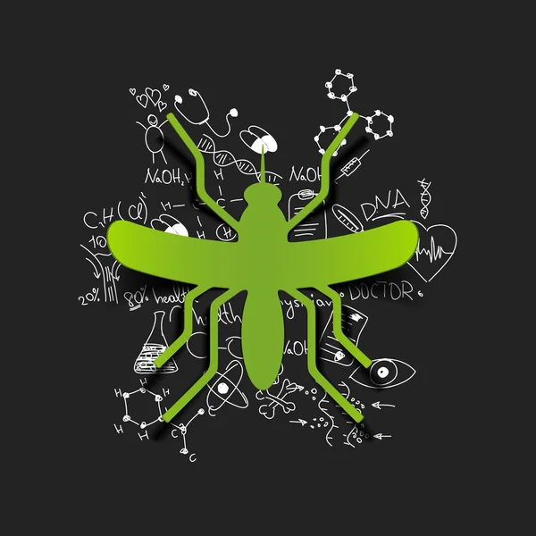 Komár znamení — Stockový vektor