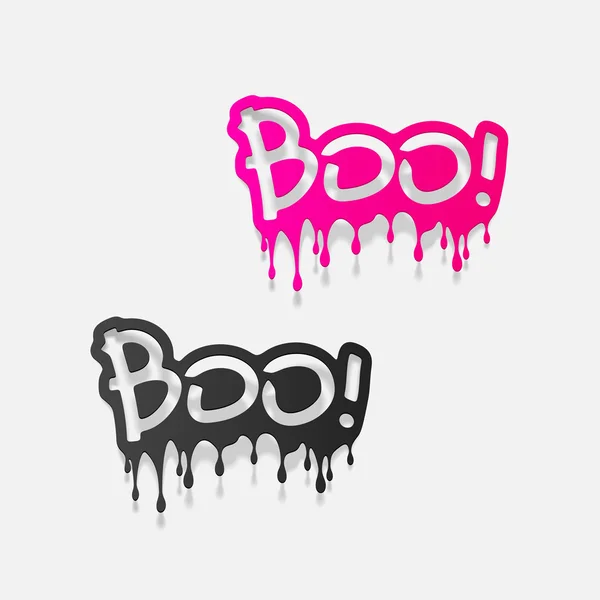 Señal de boo — Vector de stock