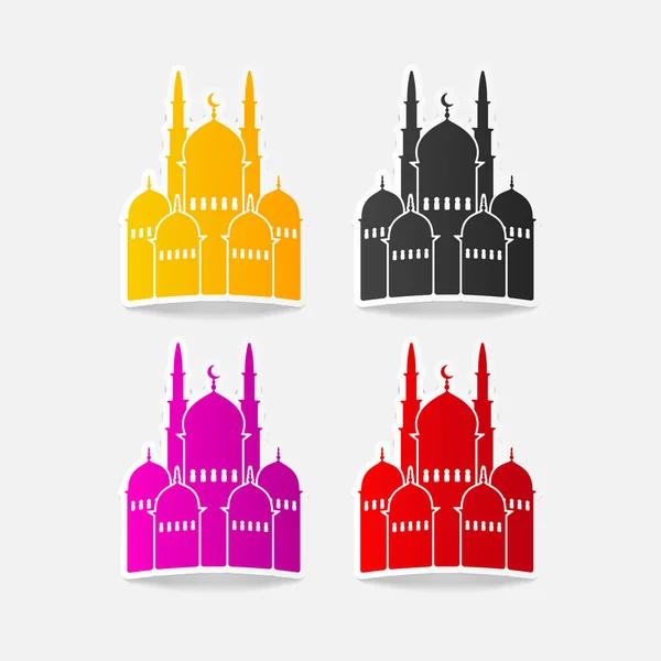 Diseño mezquita elemento — Vector de stock
