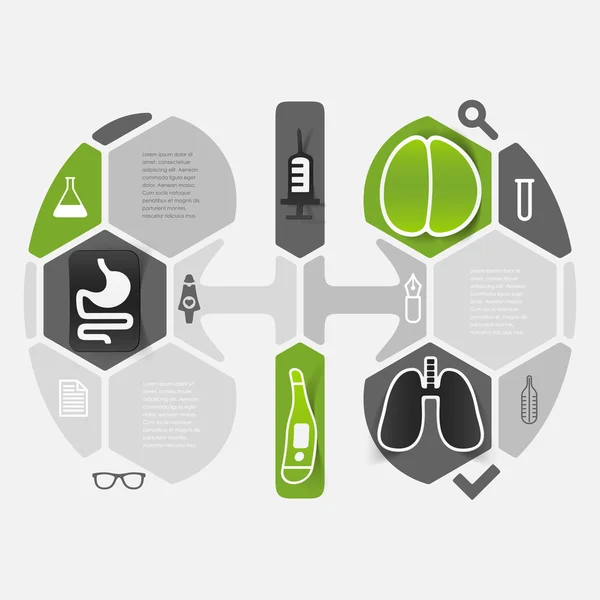 Conjunto de iconos médicos — Vector de stock