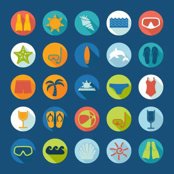 Tourism icons — Stock Vector