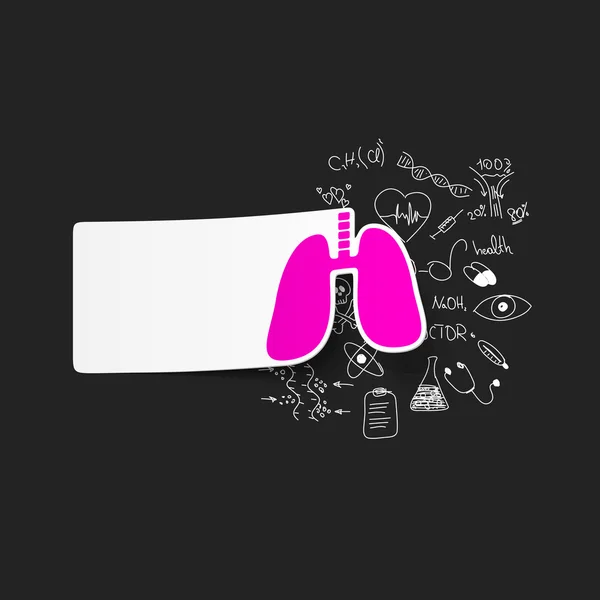 Ilustração pulmonar — Vetor de Stock