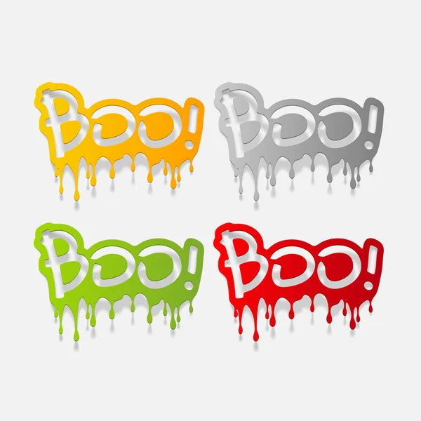 Boo illustratie — Stockvector