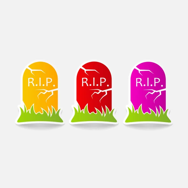 Tombstone illustration — Stock Vector