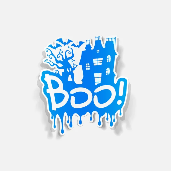 Boo illustratie — Stockvector