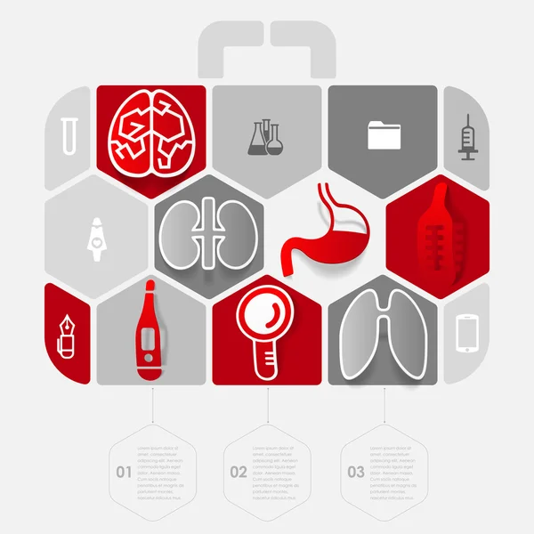 Iconos médicos — Archivo Imágenes Vectoriales