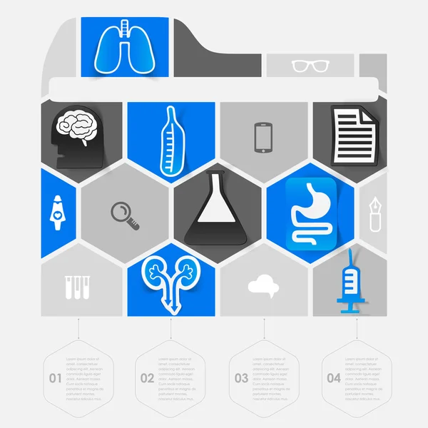 Icônes médicales — Image vectorielle