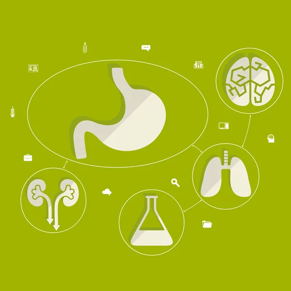 Medizinische Infografik — Stockvektor