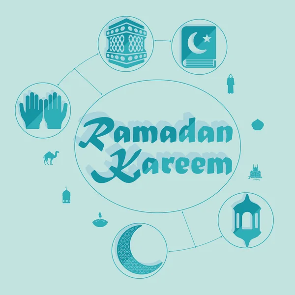 Ramadán Kareem — Vector de stock