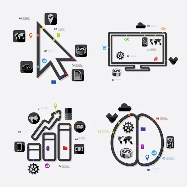 Infografica aziendale — Vettoriale Stock