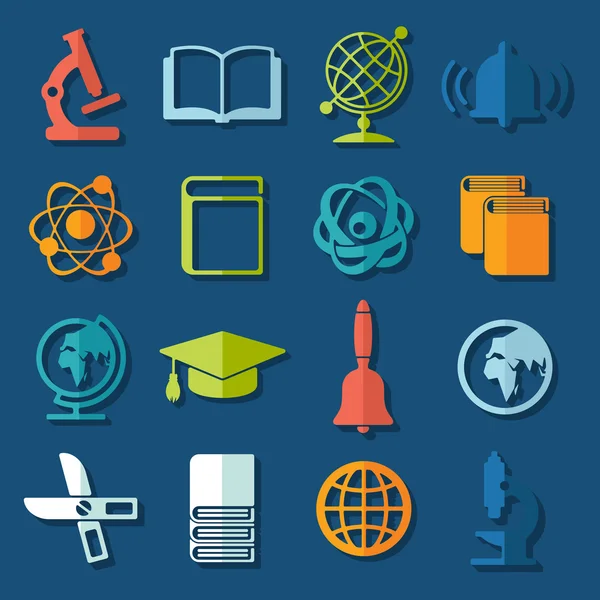 Education icons — Stock Vector