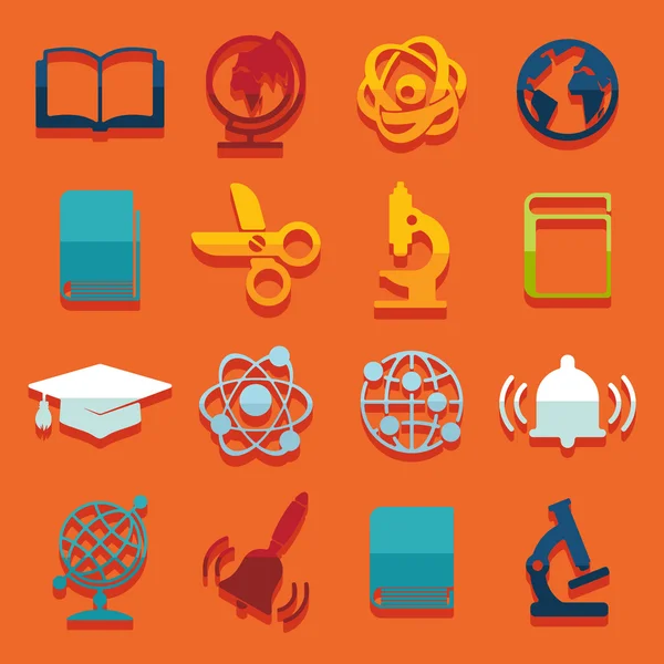 Education icons — Stock Vector