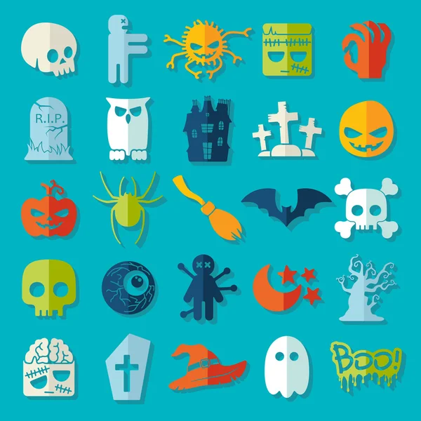 Iconos de Halloween — Archivo Imágenes Vectoriales