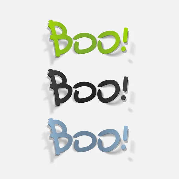 Boo illustratie — Stockvector