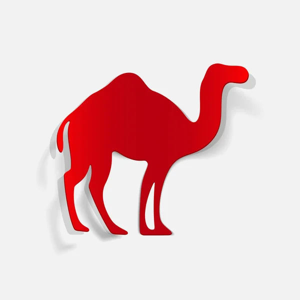 Red camel — Stock Vector