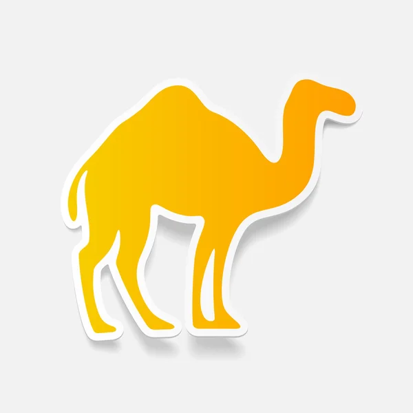 Yellow camel — Stock Vector