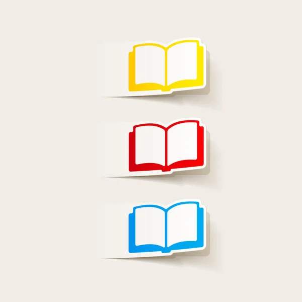 Elemento de diseño libro — Vector de stock