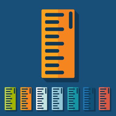 düz tasarım: cetvel