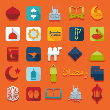 Ramazan kareem simgeler
