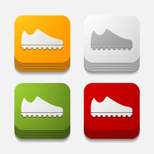Sneakers boutons — Image vectorielle