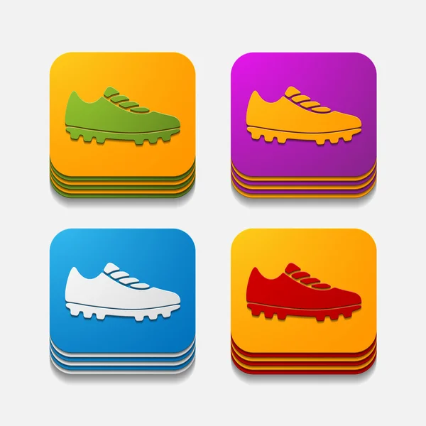 Sneakers knoppen — Stockvector