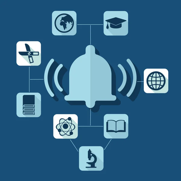 Éducation infographie plate — Image vectorielle