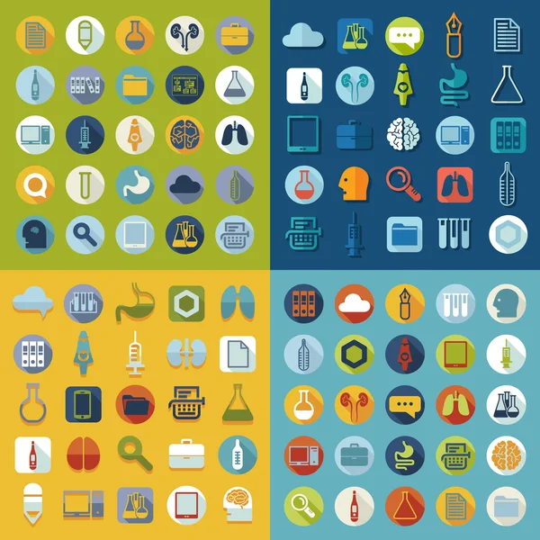 Medical flat icons — Stock Vector