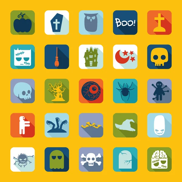 Halloween icons — Stock Vector