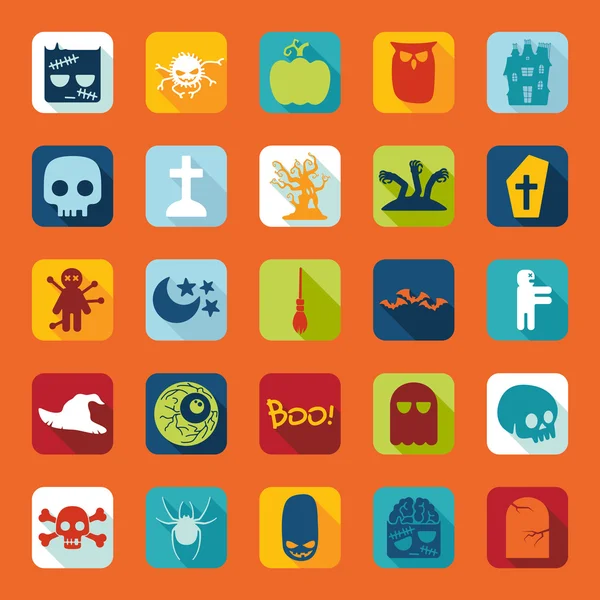 Halloween icons — Stock Vector