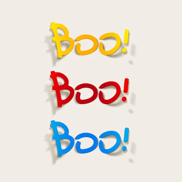 Elemento de design: boo — Vetor de Stock