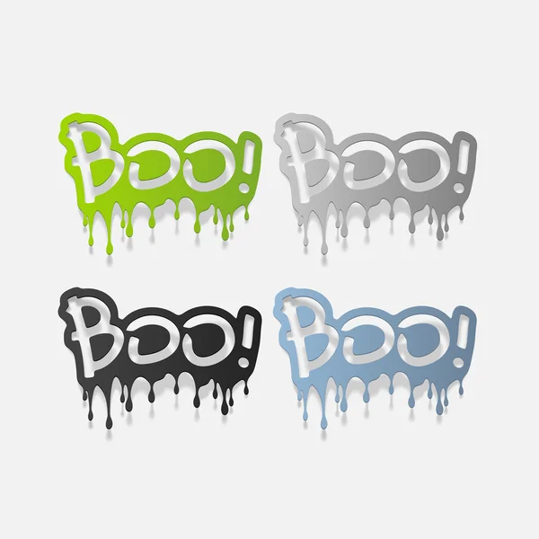 Элемент дизайна: boo — стоковый вектор