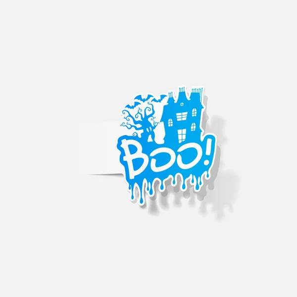 Elemento de design: boo — Vetor de Stock