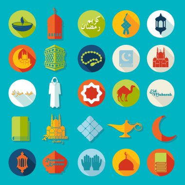 Ramazan kareem simgeler