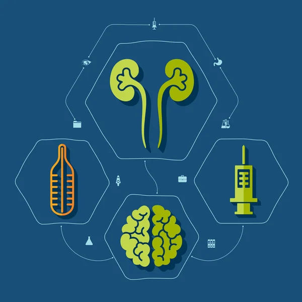 Ilustração médica — Vetor de Stock