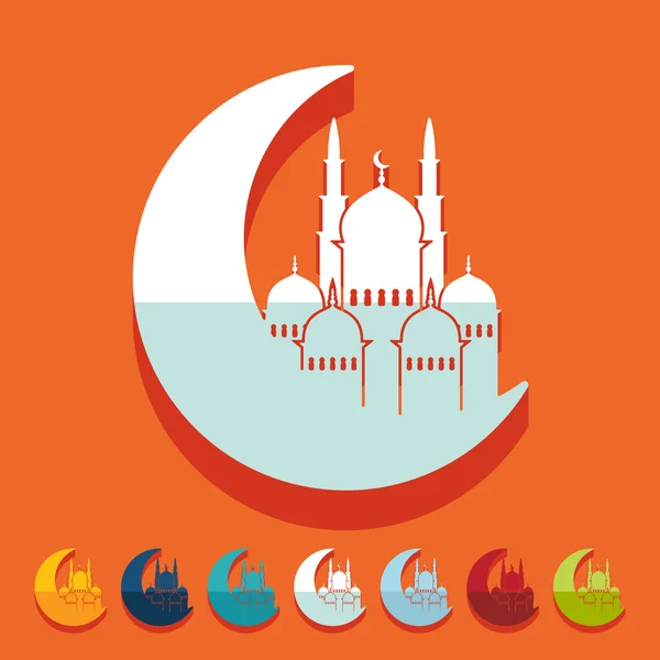 Moschee-Illustration — Stockvektor