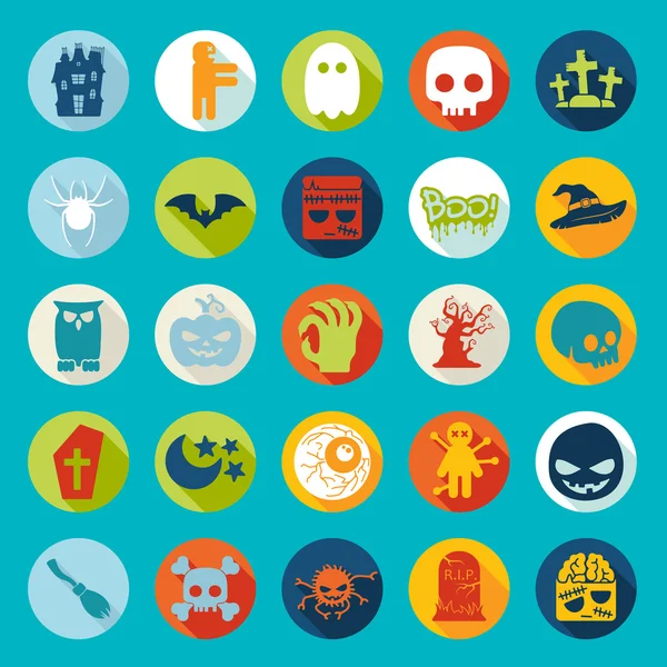 Halloween pictogrammen — Stockvector