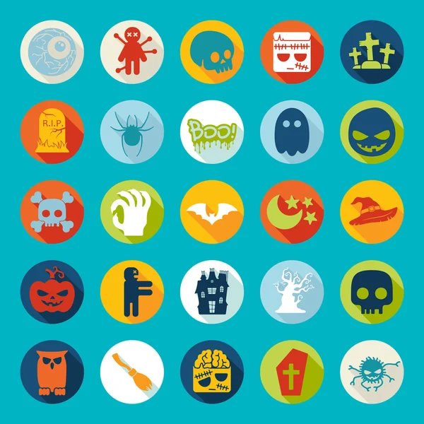 Halloween icons — Stock Vector