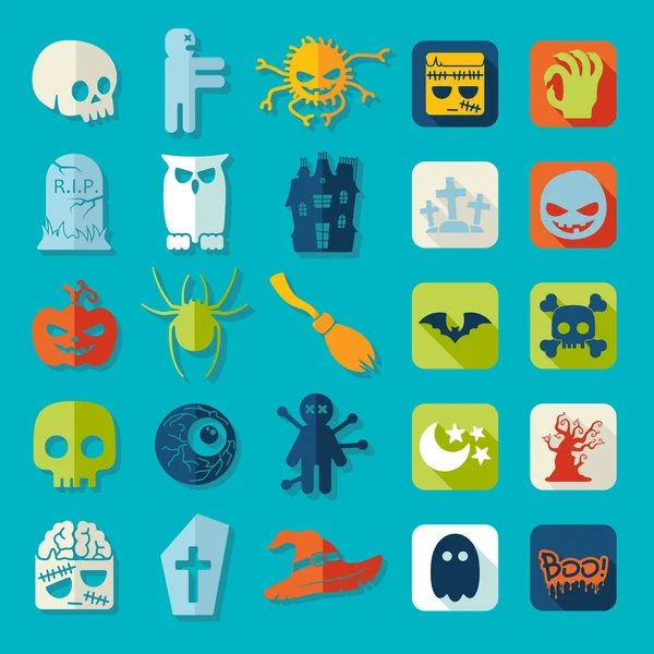 Halloween icons — Stock Vector