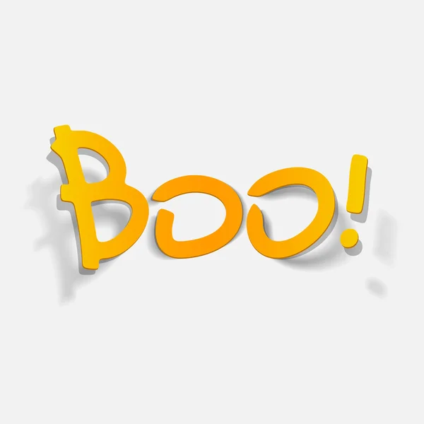 Boo illustratie — Stockvector