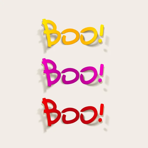 Boo illustratie — Stockvector