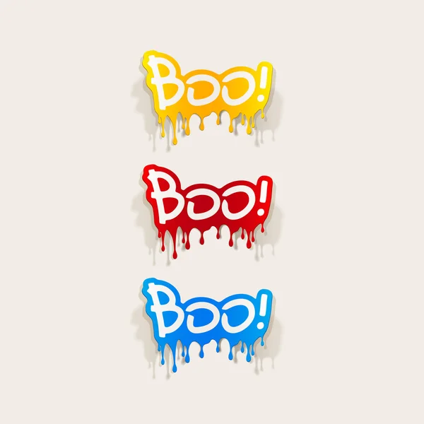 Boo illustratie — Stockvector