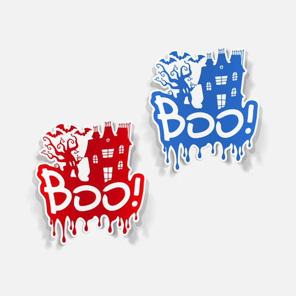 Boo illustration — Stock vektor