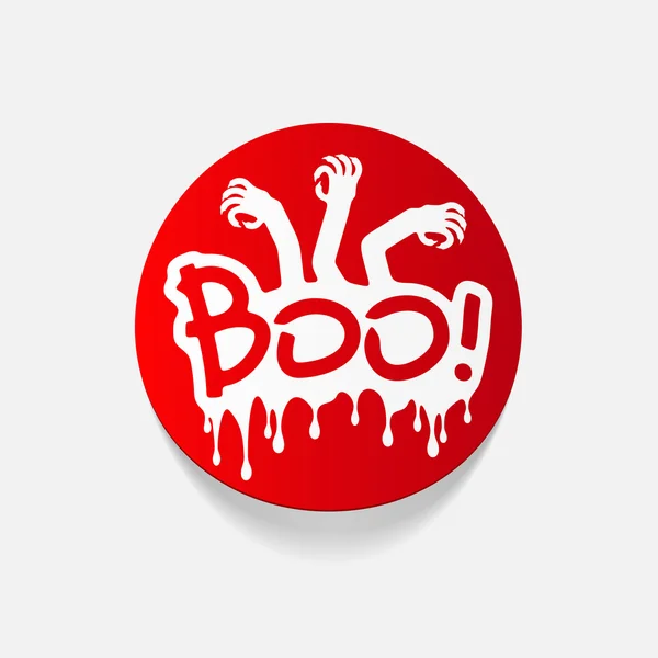 Boo ilustração — Vetor de Stock