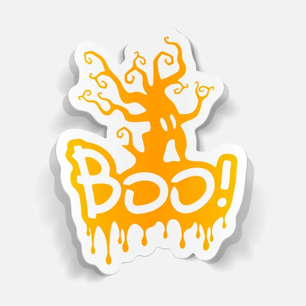 Boo illustration — Stock Vector