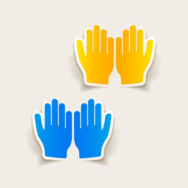 Prayer hands — Stock Vector