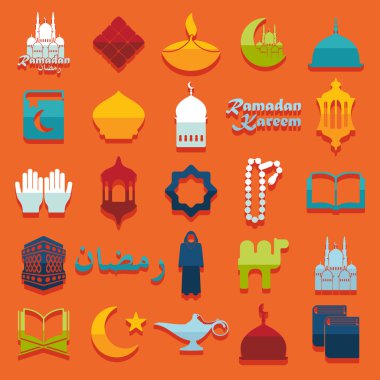 Ramazan kareem simgeler