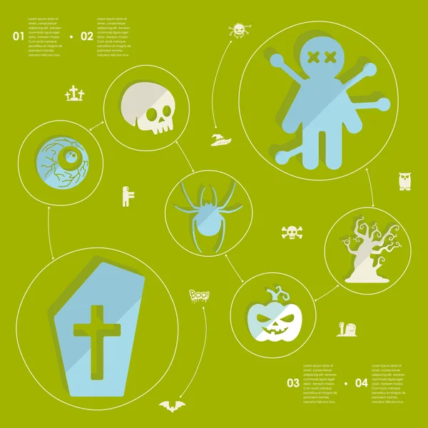 Halloween infographic — Stock Vector