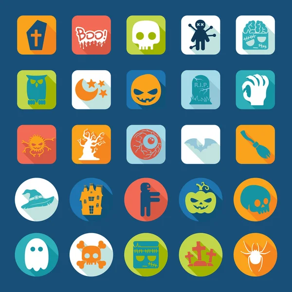 Halloween pictogrammen — Stockvector