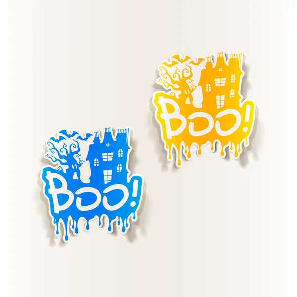 Boo illustration — Stock vektor